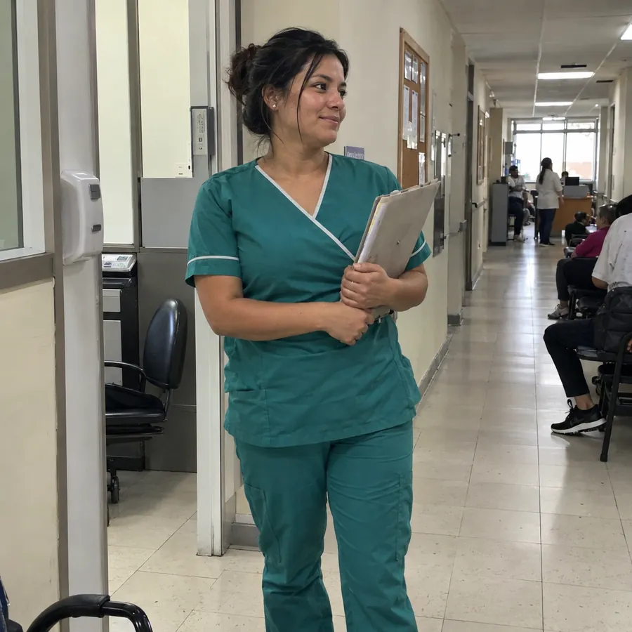 Casaca mujer manga corta cruzada microfibra antibacteriana