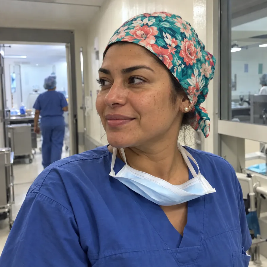 Gorro sanitario ajustable quirúrgico colores estampados