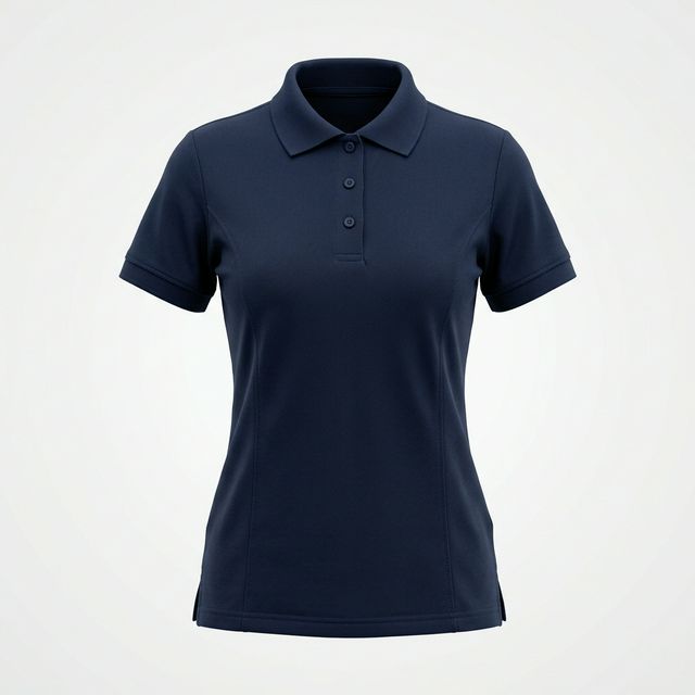 Polo mujer manga corta piqué técnico resistente lavado